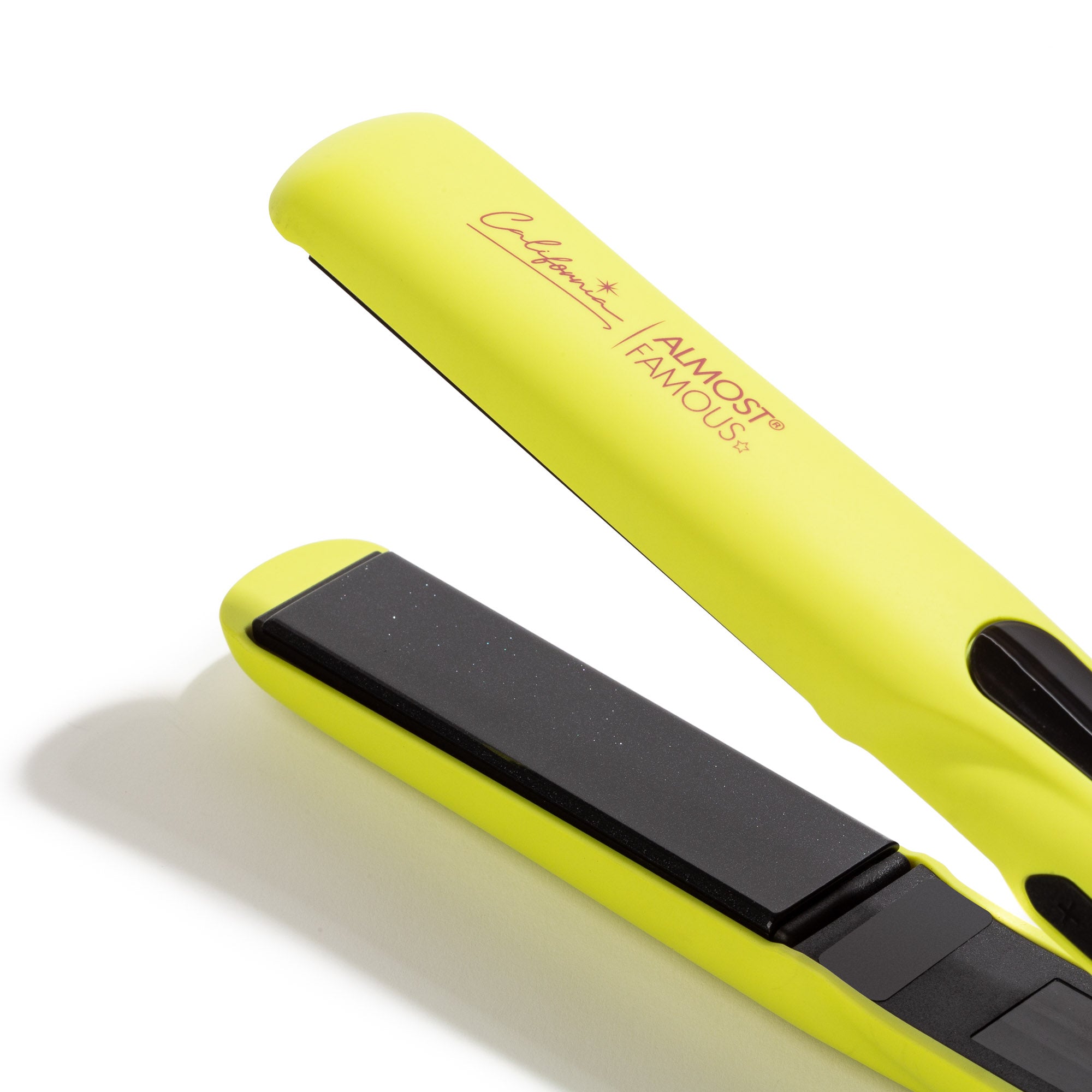 New 1.25" Digital Professional Flat Iron with Extra Wide Plates - California Collection/Yellow