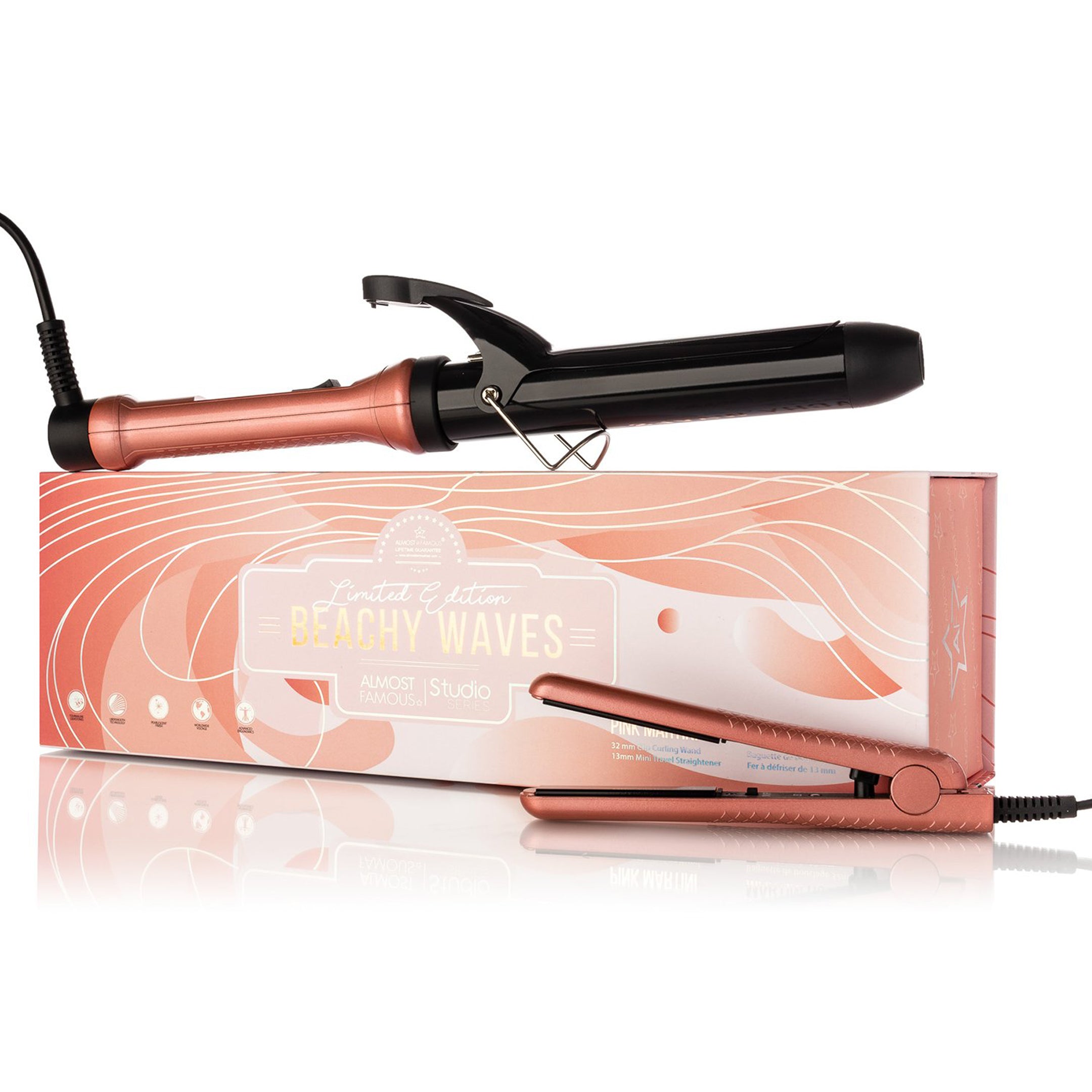"Beach Wave Babe" 2-Piece Set with Curling Wand & Mini ToGo