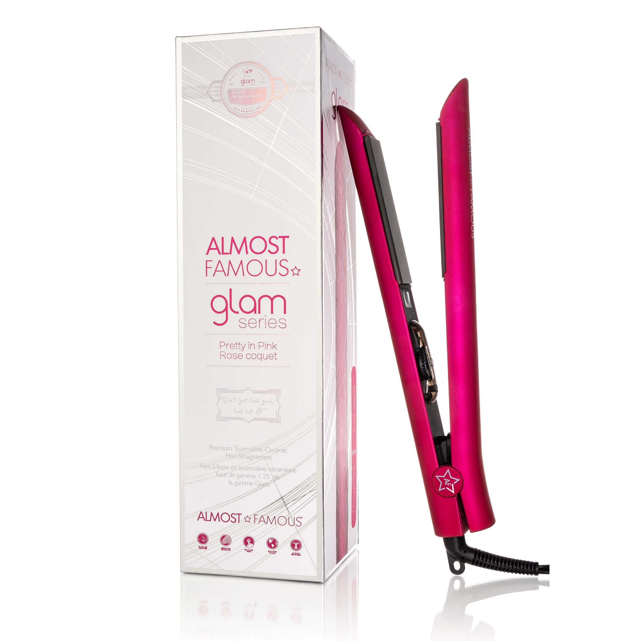 Glam Series 1.25" Flat Iron with Luxe Gem Infused Plates