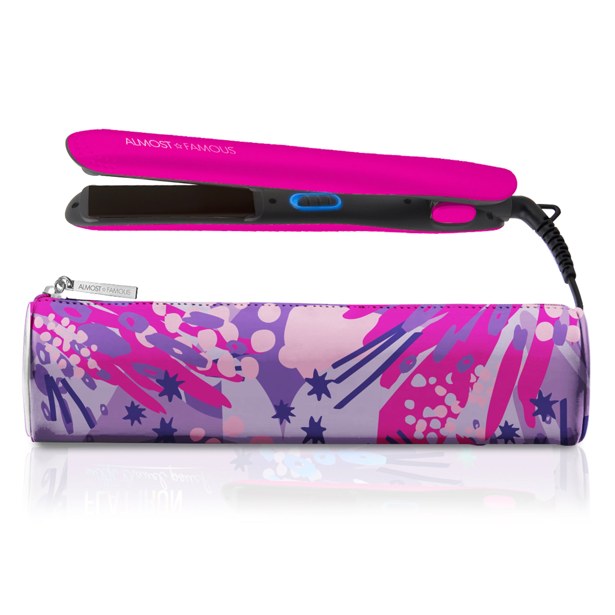 "Fierce Glam" Flat Iron with Travel Pouch