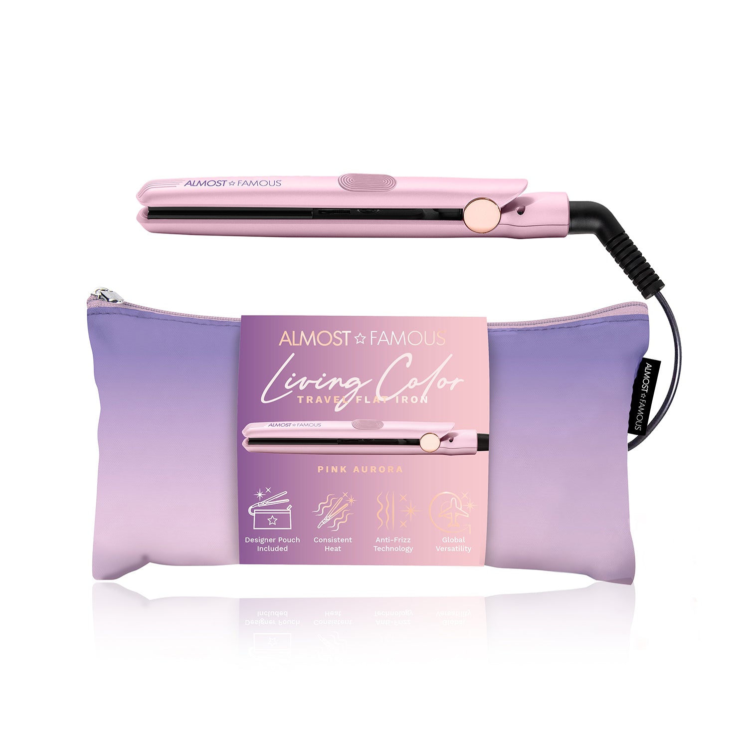 Living Color 0.5" Flat Iron with Travel Bag (Coming Soon)
