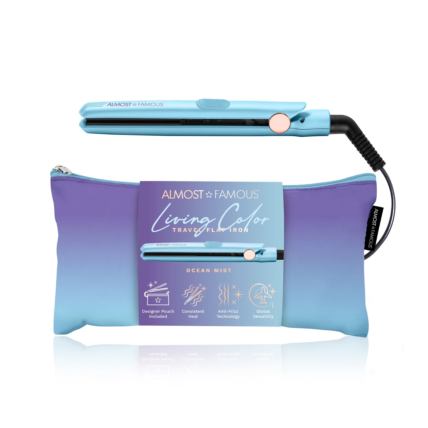 Living Color 0.5" Flat Iron with Travel Bag (Coming Soon)