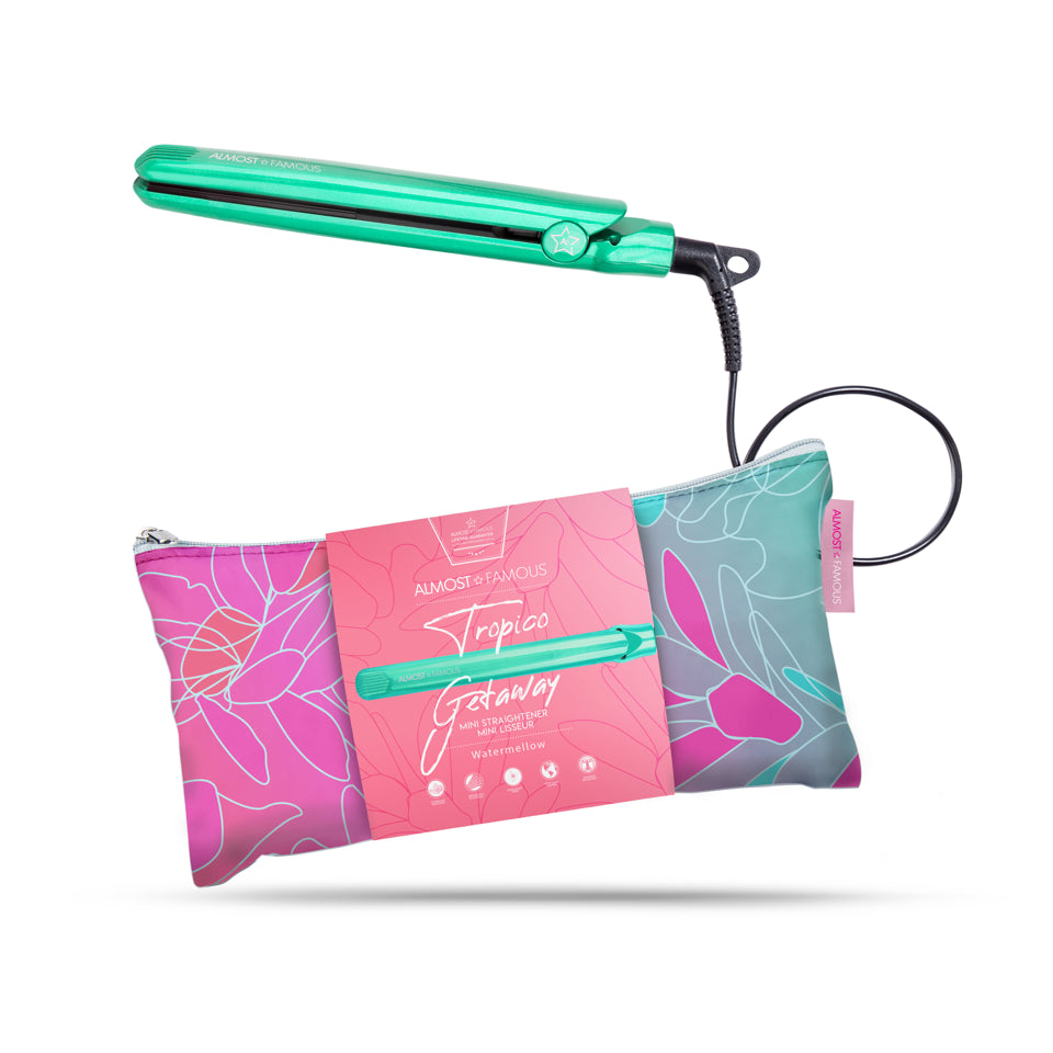 Tropico Getaway 0.5" Flat Iron with Travel Bag