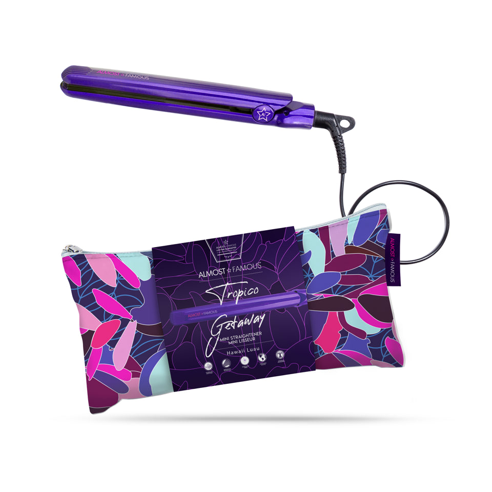 Tropico Getaway 0.5" Flat Iron with Travel Bag