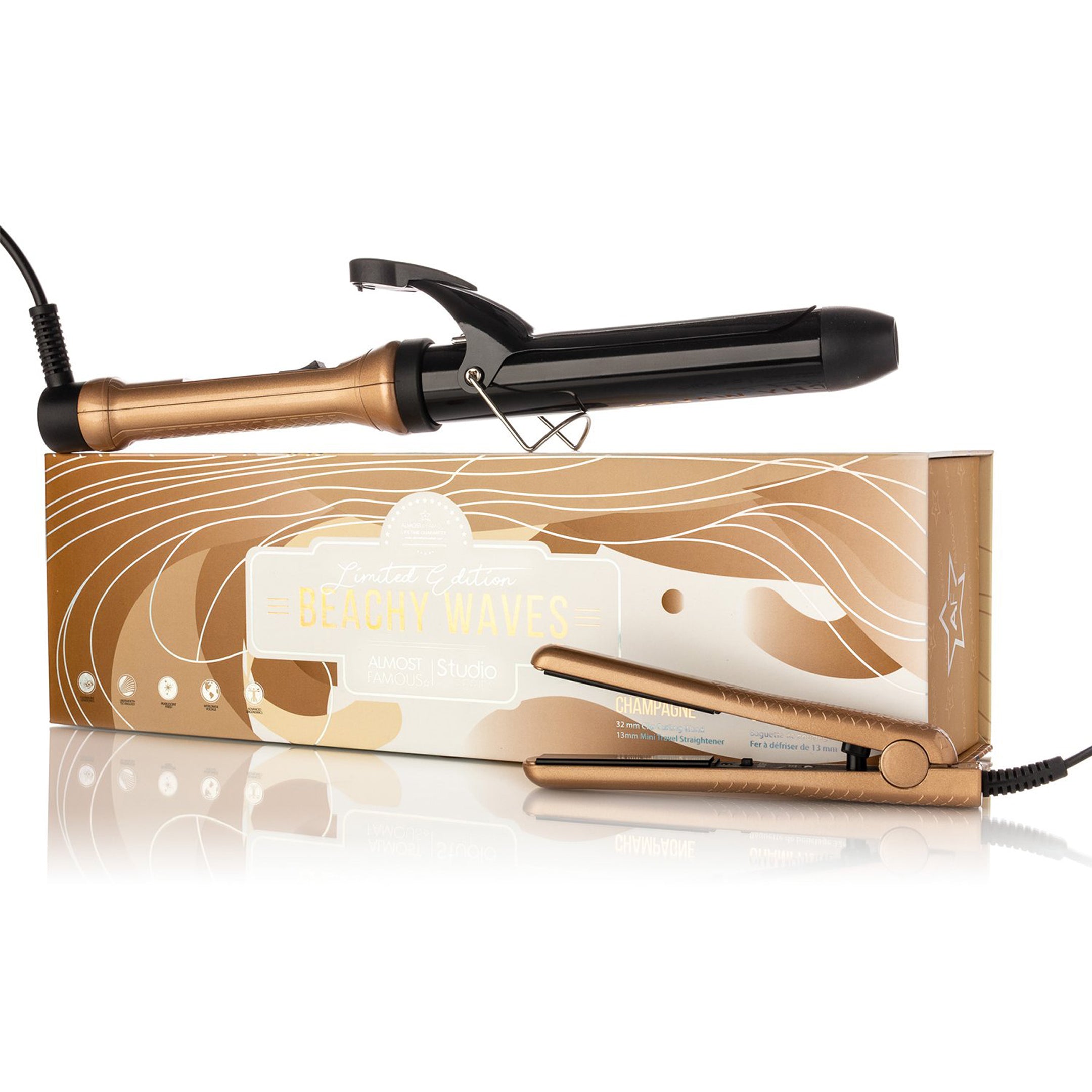 "Beach Wave Babe" 2-Piece Set with Curling Wand & Mini ToGo